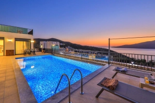 Villa Nazlı 2 Kalkan | Sea View Villa with Infinity Pool