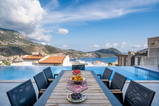 Villa Özgen Uno | Luxury Villa with Sea View for 8 People in Kalkan 