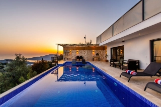 Villa Maya | Infinity Pool Honeymoon Villa with Sea View in Kalkan