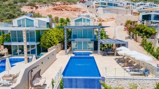 Villa Hillside 1 | Sea View Luxury Villa with Jacuzzi in Kalkan 