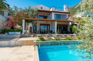 Villa Seas The Day | Luxury Sea View Villa with Heated Pool in Kalkan 